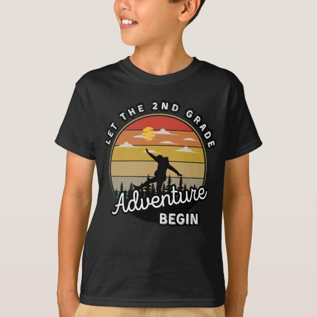 Camiseta Deixe que a Aventura do segundo comece de volta à  (Frente)