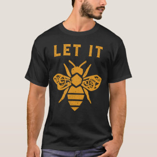 Camiseta Deixe que seja Treble Clef Mel Pun Rustic Gráfico