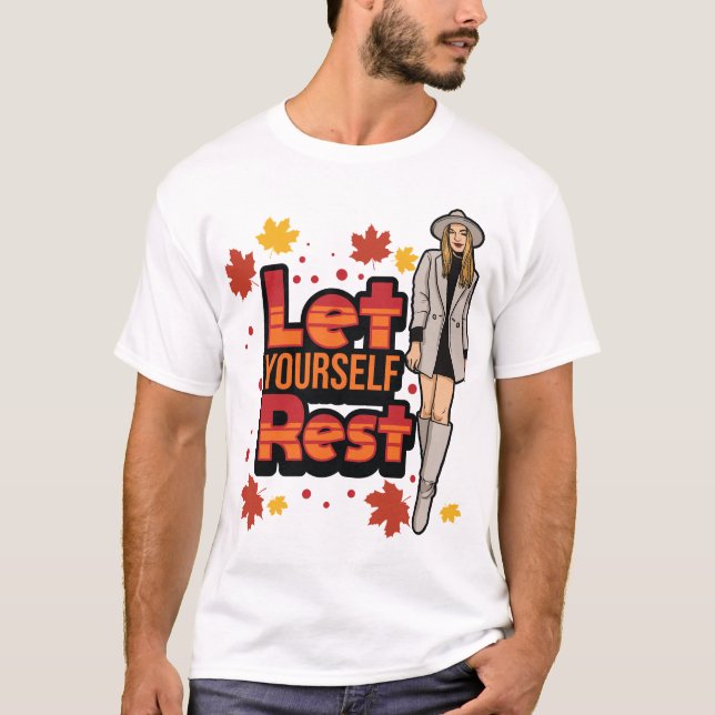 Camiseta Deixe-se descansar Colha de Graças (Frente)