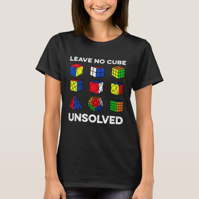 Camiseta Deixe sem cubos sem resolução de velocidade C (Frente)