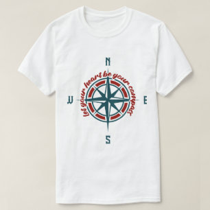 Camiseta Deixe Seu Coração Ser Seu Compasso