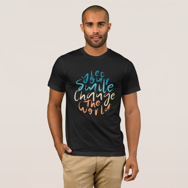 Camiseta Deixe seu sorriso mudar o mundo (Frente Completa)