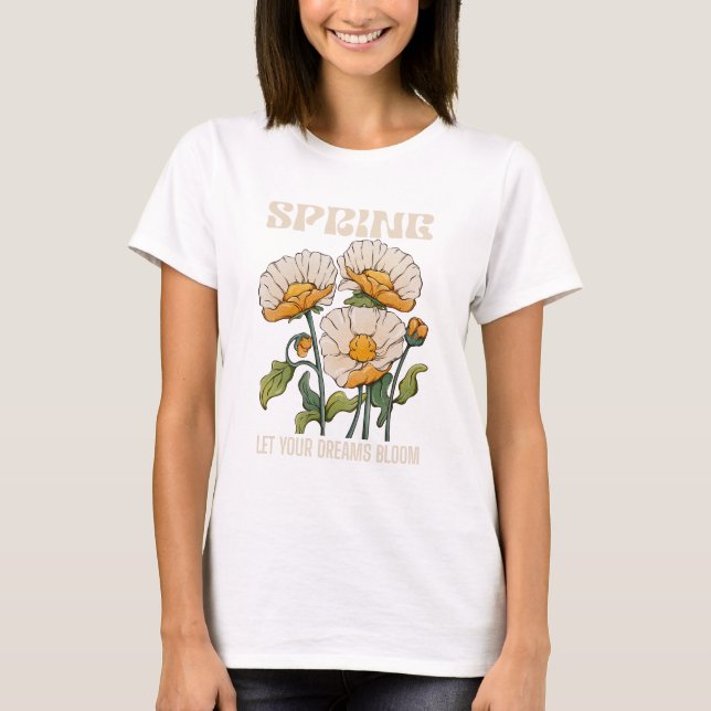 Camiseta Deixe seus sonhos florescerem (Frente)