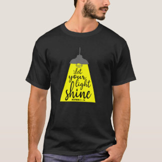 Camiseta Deixe sua luz brilhar Mateus 5:16 Fé Cristã