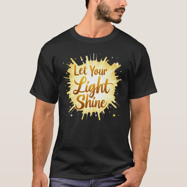 Camiseta Deixe Sua Luz Brilhar - Radiar Positividade (Frente)