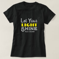 Deixe Sua Luz Brilhar Versículo Bíblico Amarelo Fo