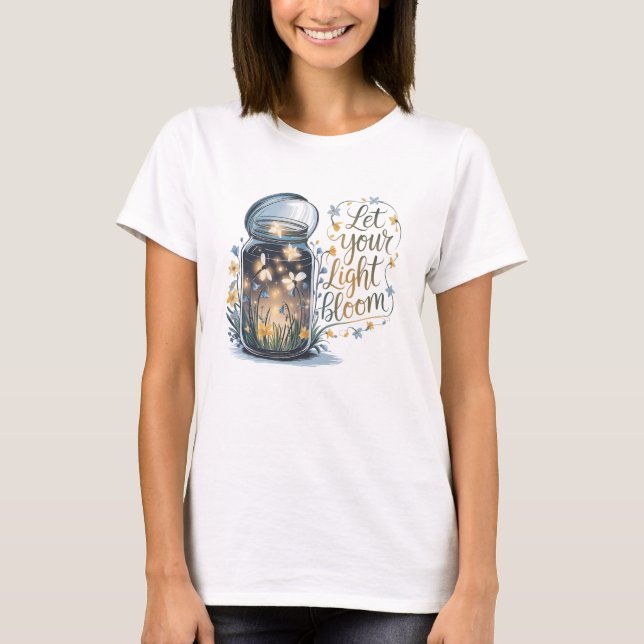 Camiseta Deixe Sua Luz Florescer  (Frente)