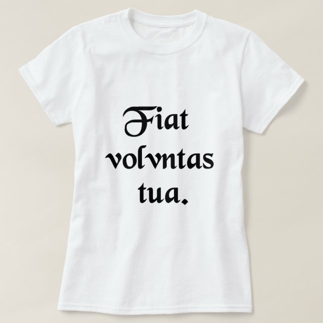 Camiseta Deixe Thy vontade (Frente do Design)