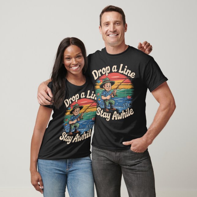 Camiseta Deixe uma Linha Fique um Pouco  (Unissex)