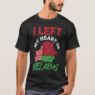 Camiseta Deixei Meu Coração Na Bielorrússia Minsk Belarusia