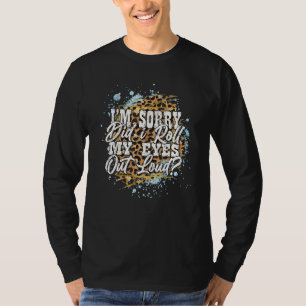 Camiseta Deixei Meus Olhos Em Alta Impressão Vintage Leopar