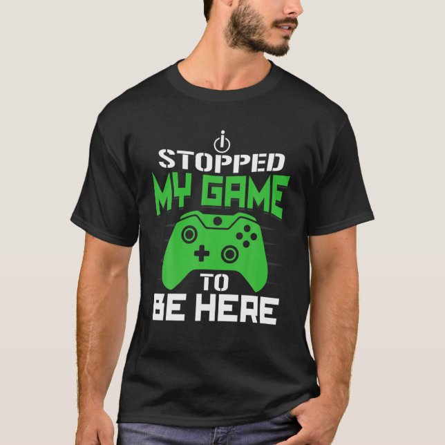 Camiseta Deixei O Meu Jogo Para Ficar Aqui Um Jogador Engra (Frente)