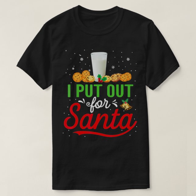 Camiseta Deixei Para Papais noeis Cookies De Natal Engraçad (Frente do Design)