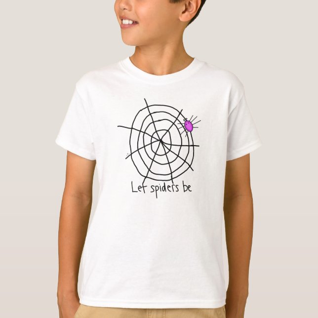 Camiseta "Deixem as Aranhas em Paz" (Frente)