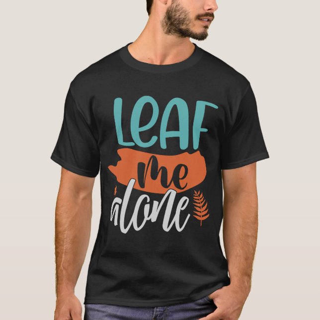 Camiseta Deixem-Me Sozinho Fall Introduvert Divertido Pun A (Frente)