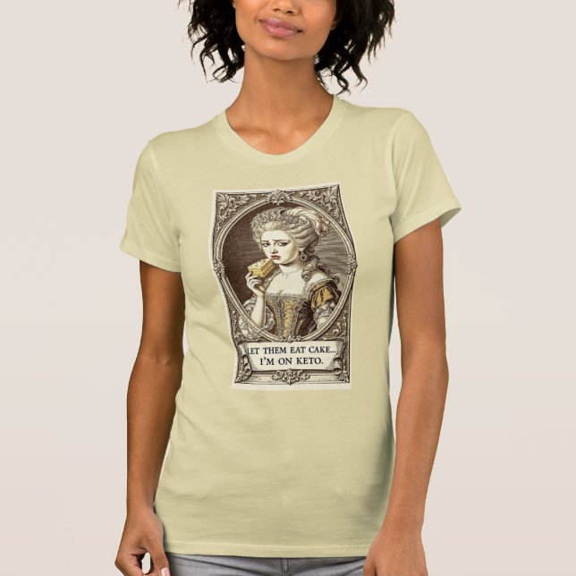 CAMISETA DEIXEM-NOS COMER BOLO...ESTOU NO KETO. (Frente)