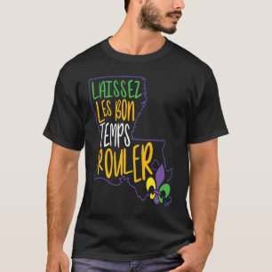Camiseta Deixem os bons tempos rolar New Orleans Flor de Lí