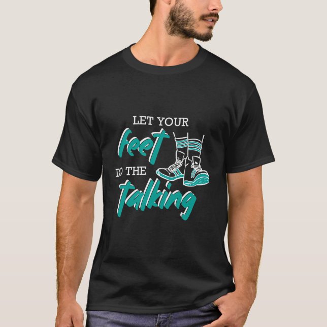 Camiseta Deixem Os Pés Dançarem A Palavra (Frente)