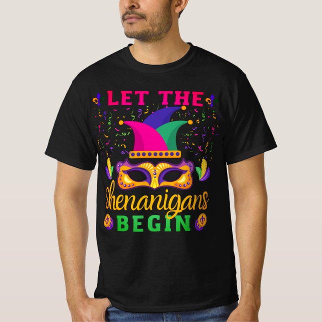 Camiseta Deixem os Shenanigans começarem o Festival de Arra (Frente)