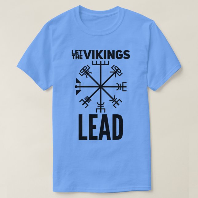 Camiseta Deixem os VIKINGS liderar (Frente do Design)