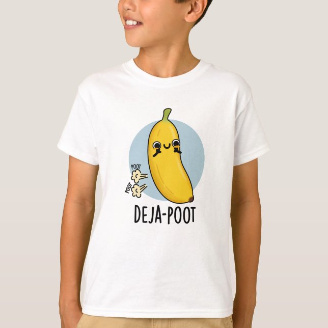 Camiseta Deja-Poot Funny Banana Double Fart Pun (Frente)
