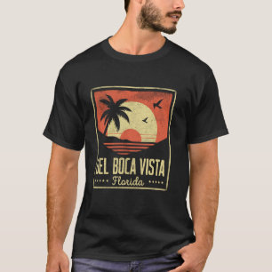 Camiseta Del Boca Vista Retro Sunset Florida Vintage