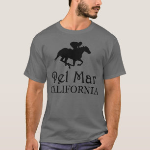 Camiseta Del Mar California Horse Racing engraçado