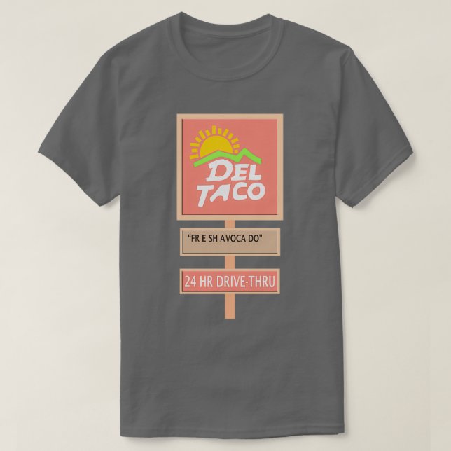 CAMISETA DEL TACO FRESH AVOCADO (Frente do Design)