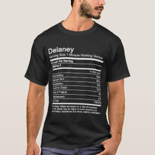 Camiseta Delaney Name Fatos Nutricionais