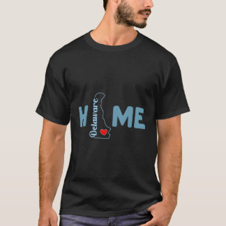 Camiseta Delaware Home com Contorno do Estado Delaware