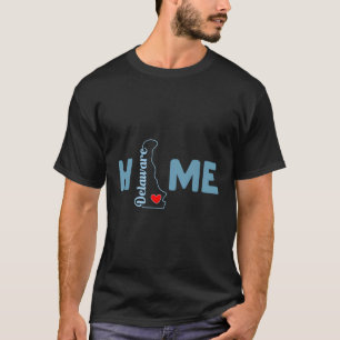 Camiseta Delaware Home com Contorno do Estado Delaware