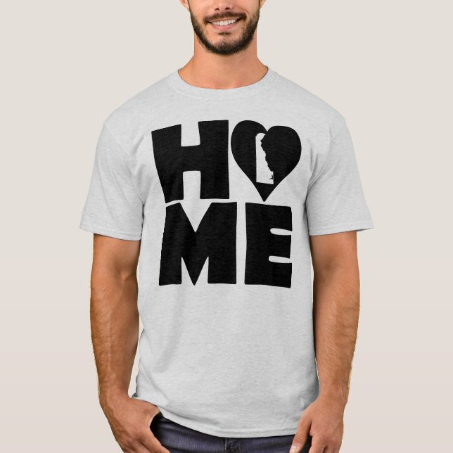 Camiseta Delaware Home Heart State (Frente)