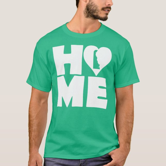 Camiseta Delaware Home Heart State Tees (Frente)