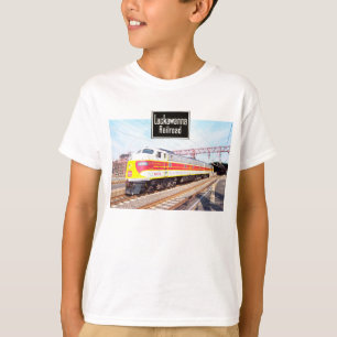Camiseta Delaware Lackawanna e locomotiva ocidental 808