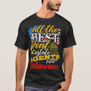 Camiseta Delaware Real Estate Agents American Flag Delaware
