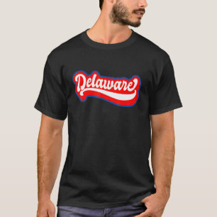 Camiseta Delaware Retro EUA Estado Porto Rico Bandeira
