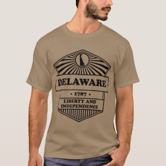 Camiseta Delaware State Motto gráfico Liberdade e Independe