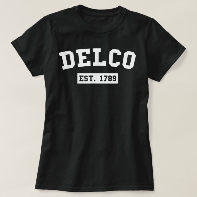 Camiseta Delco Est 1789 (Frente do Design)