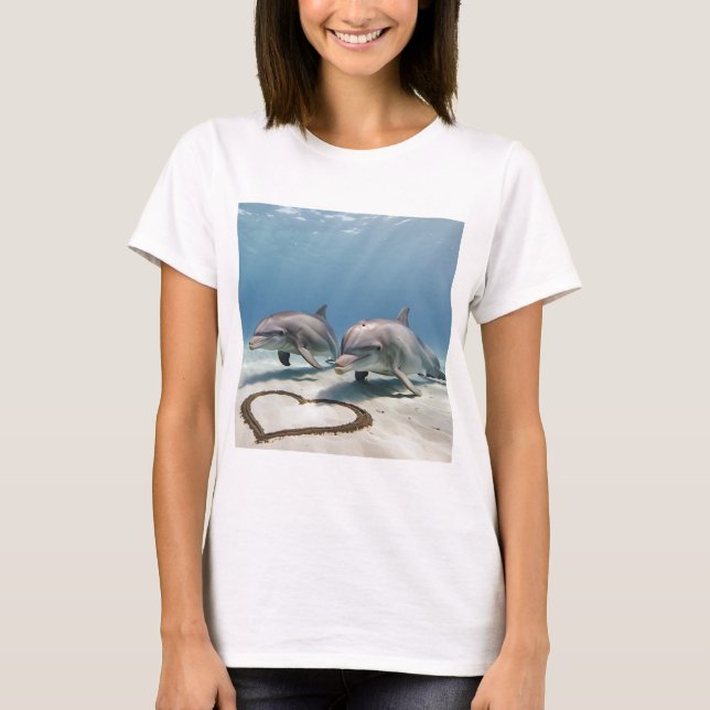 Camiseta Delfines enamorados (Frente)