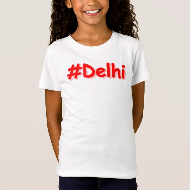 Camiseta "#Delhi" Design. Comprar Agora (Frente)