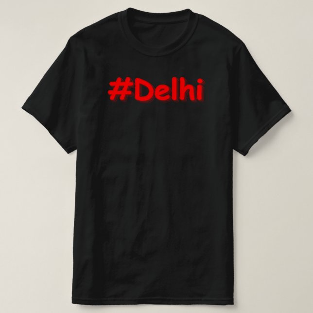 Camiseta "#Delhi" Design. Comprar Agora (Frente do Design)