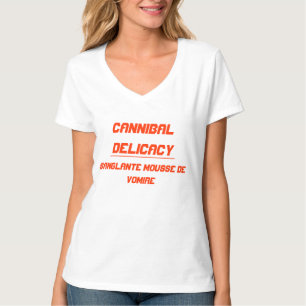 Camiseta Delicadeza canibal mousse de vômito