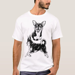 Camiseta Delícia do Amante de Chihuahua Dupla Dinâmica em P