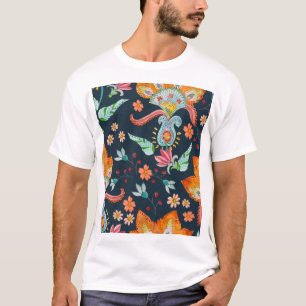 Camiseta Delícia Floral: Textura De Flor De Aquarela