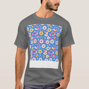 Camiseta Deliciosamente doce Design de padrão de Rosquinha