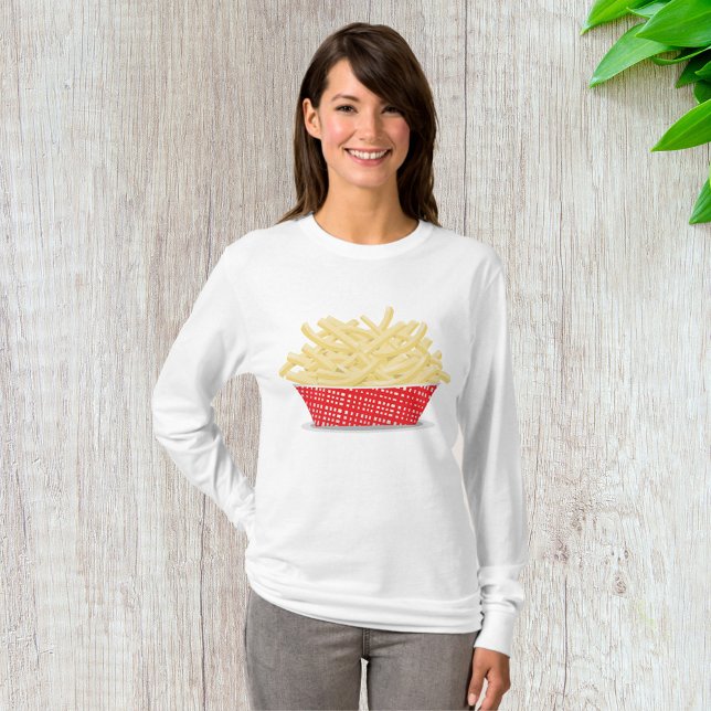 Camiseta Deliciosos Fries Franceses - Comida Rápida (Criador carregado)
