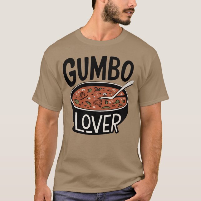 Camiseta Delicious Gumbo Designs for Food Enthusiasts vinta (Frente)
