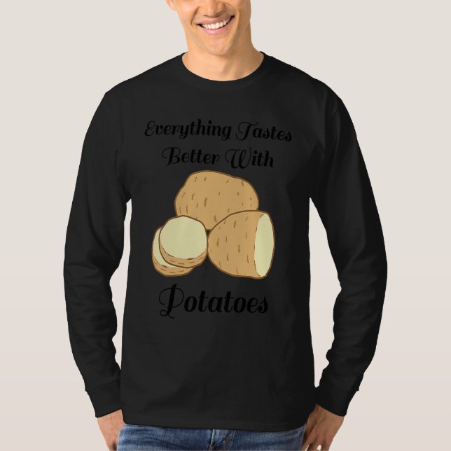 Camiseta Delicious Potatoes Ironic Quote Hobby Chef Cooking (Frente)
