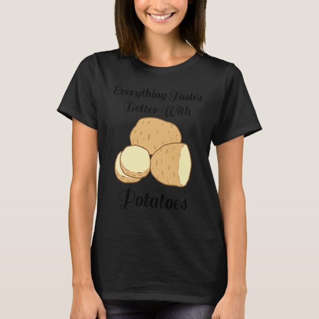 Camiseta Delicious Potatoes Ironic Quote Hobby Chef Cooking (Frente)