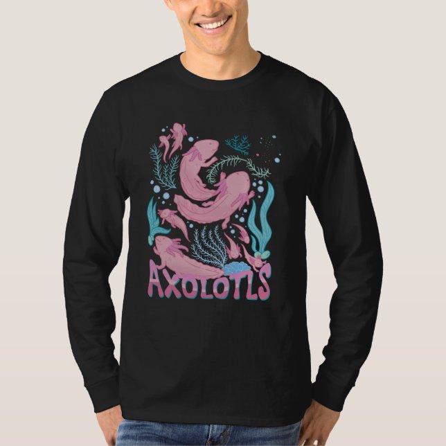 Camiseta Delightful Cheerful Axolotl Quote (Frente)